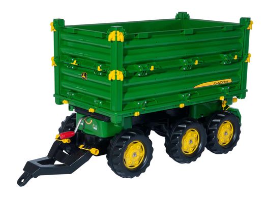 Причіп на 6 колесах Rolly Toys rollyMulti Trailer John Deere зелений