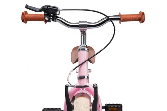 Детский двухколёсный велосипед для девочки Miqilong 12 дюймов, pink