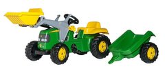 Rolly Toys Трактор Kid John Deere з прицепом и ковшом 23110