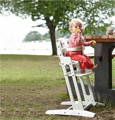 Детский деревянный стульчик для кормления BabyDan Danchair Grey