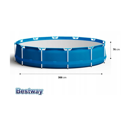 Каркасный круглый бассейн Bestway 366Х76 см