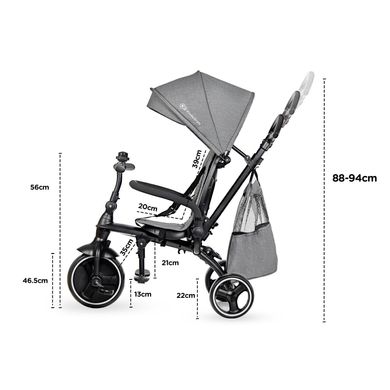 Трехколесный велосипед Kinderkraft Jazz Grey (KKRJAZZGRY0000)