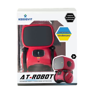 Интерактивный робот с голосовым управлением – AT-ROBOT (озвуч.укр.) красный