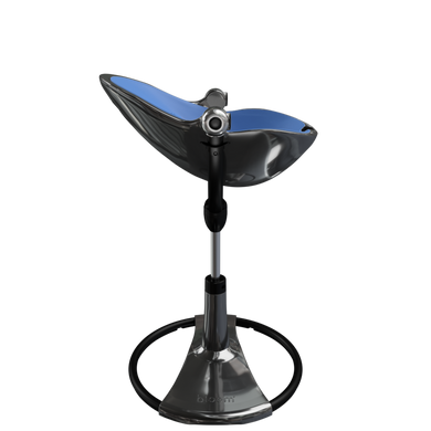 Bloom стульчик для кормления Fresco titanium Riviera blue