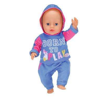 Набір одягу для ляльки BABY BORN - СПОРТИВНИЙ КОСТЮМ ДЛЯ БІГУ (на 43 cm, блакитний)
