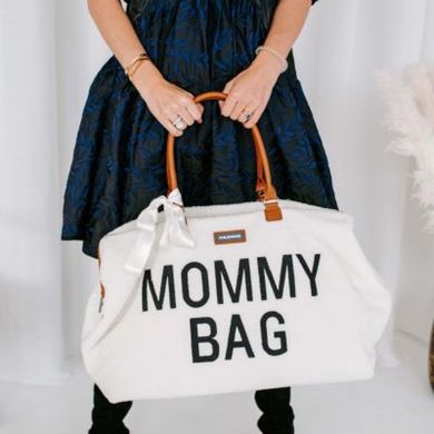 Childhome Сумка для мамы Mommy bag Teddy Bear White