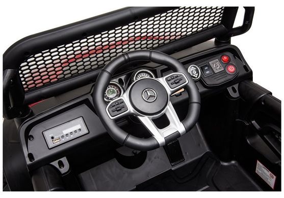 Електромобіль Lean Toys Buggy Mercedes Unimog S 4x4 Black Лакований