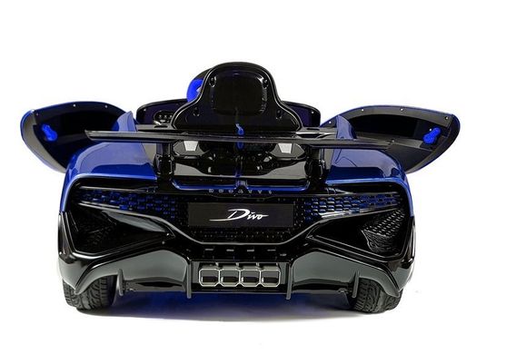 Электромобиль Lean Toys Bugatti Divo Blue лакированный