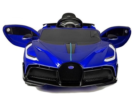 Электромобиль Lean Toys Bugatti Divo Blue лакированный