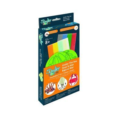 Набор аксессуаров для 3D-ручки 3Doodler Start - ВОДНЫЙ МИР (48 стержней, 2 шаблона)