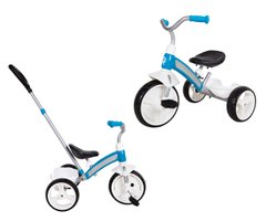 Триколісний дитячий велосипед з батьківською ручкою Qplay ELITE Plus Blue
