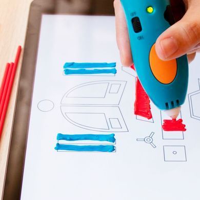 Набір для 3D-ручки 3Doodler Start - АНІМАЦІЯ (48 стрижнів, шаблон, аксес.)