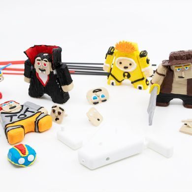 Набір для 3D-ручки 3Doodler Start - АНІМАЦІЯ (48 стрижнів, шаблон, аксес.)