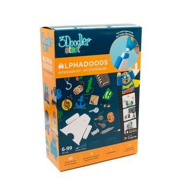Набір для 3D-ручки 3Doodler Start - АНІМАЦІЯ (48 стрижнів, шаблон, аксес.)