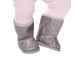 Обувь для куклы BABY BORN - СЕРЕБРИСТЫЕ САПОЖКИ