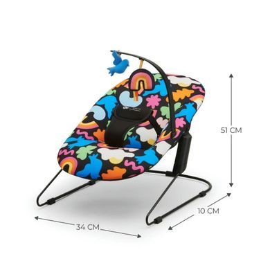 Шезлонг качалка Kinderkraft Calmee Happy Shapes