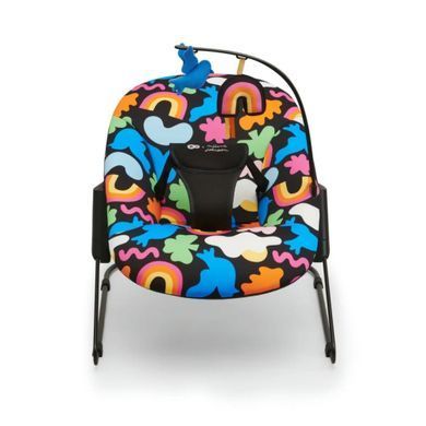 Шезлонг качалка Kinderkraft Calmee Happy Shapes