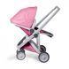 Прогулочная коляска Greentom Upp Reversible Grey Frame Pink