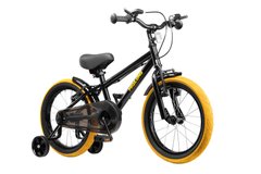Дитячий двоколесний велосипед для хлопчика Miqilong 16 дюймів, Black