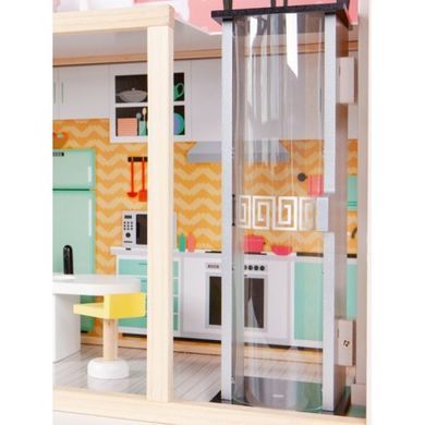 Деревянный кукольный домик Ecotoys WOW