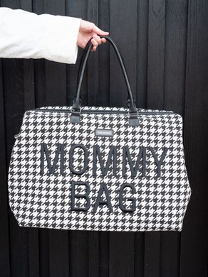 Childhome Сумка для мамы Mommy bag  Pied de Poule Black