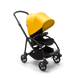 Коляска BEE6 Black/Black/Lemon Yellow, колір чорний з жовтим на чорній рамі