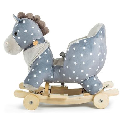 Конячка-качалка з колесами Kinderkraft Gray (KKZKONIGRY0000)