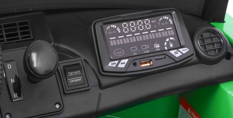 Электромобиль Ramiz Mercedes-Benz GT R 4x4 Green лакированный