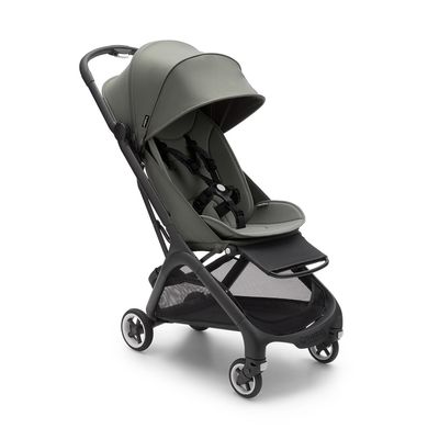 Прогулочная коляска Bugaboo Butterfly, black/black forest green черное шасси/зеленый текстиль