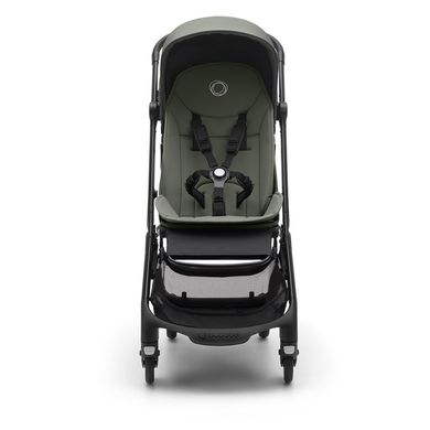 Прогулянкова коляска Bugaboo Butterfly, black/black forest green, чорне шассі/зелений текстиль