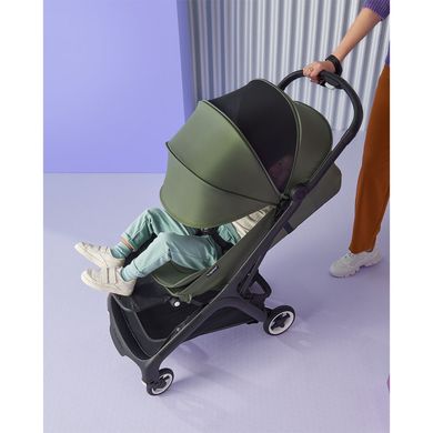 Прогулочная коляска Bugaboo Butterfly, black/black forest green черное шасси/зеленый текстиль