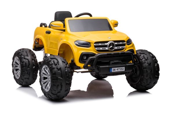 Электромобиль Lean Toys Mercedes DK-MT950 4x4 Yellow Лакированный