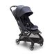 Прогулянкова коляска Bugaboo Butterfly, black/blackstormy blue, чорне шассі/синій текстиль