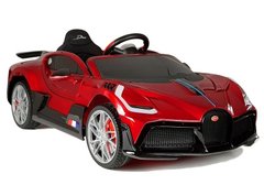 Электромобиль Lean Toys Bugatti Divo Red лакированный