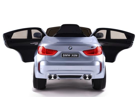 Електромобіль Lean Toys BMW X6 Silver Лакований