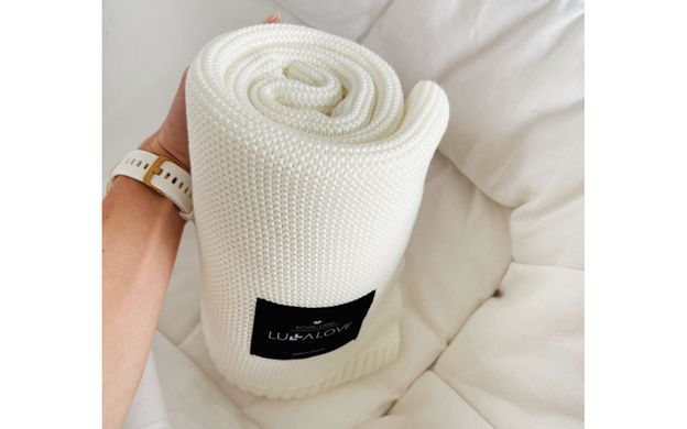 Детский бамбуковый плед Classic White Coconut 80х100 см