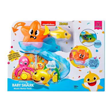 Интерактивный игровой набор для ванны ROBO ALIVE серии "Junior" - BABY SHARK, Разноцветный