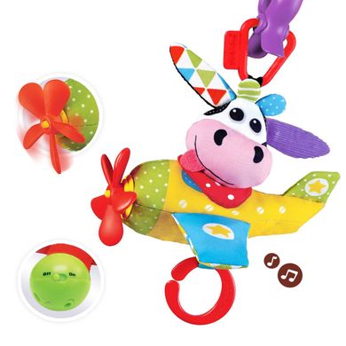 Музична іграшка-підвіска на візок Yookido Корівка пілот