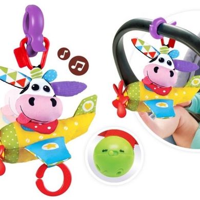 Музична іграшка-підвіска на візок Yookido Корівка пілот