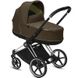 Коляска 2 в 1 Cybex Priam Lux R Khaki Green khaki brown / Chrome Black