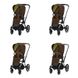 Коляска 2 в 1 Cybex Priam Lux R Khaki Green khaki brown / Chrome Black