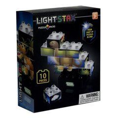 Конструктор LIGHT STAX Junior з LED підсвічуванням Пазл Динозаври M03004