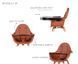 Стульчик для кормления Childhome Evolu 2 Natural/Rust