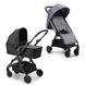 Коляска 2 в 1 Elodie Details Mondo Sandy Stripe / Black