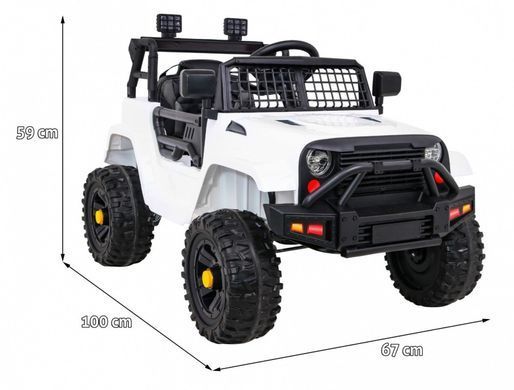 Электромобиль Ramiz Jeep Dark Night White