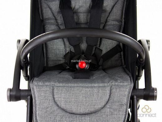 Прогулочная коляска Bumprider Connect 2 black/grey melange