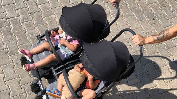 Прогулочная коляска Bumprider Connect 2 black/grey melange