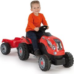 Дитячий педальний Трактор з причепом Farmer XL Smoby
