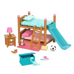 Игровой набор Li'l Woodzeez Двухэтажная кровать для детской комнаты