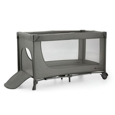 Ліжко-манеж із пеленатором та інграшками Kinderkraft Joy 2 Dark Grey